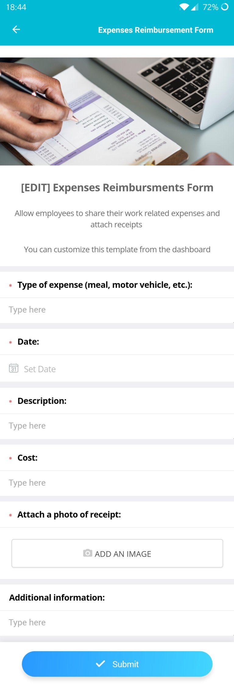 Employee Expense Reimbursement Policy Template