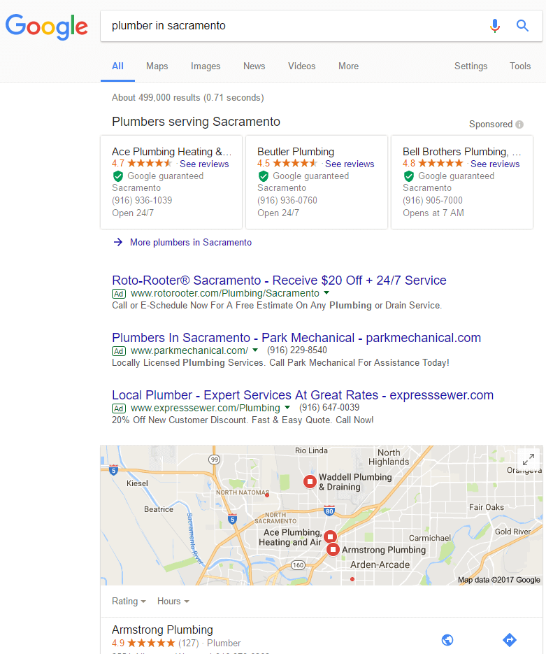 google home service ads