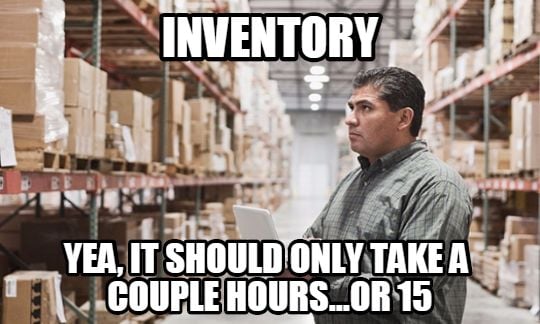 inventory taking too long