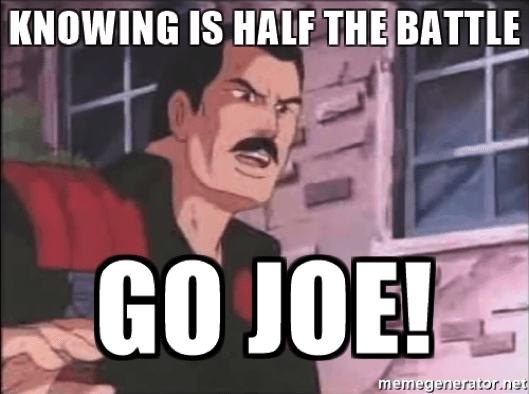 knowing is half the battle go joe