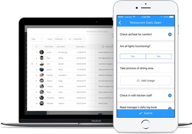 checklists on mobile phones
