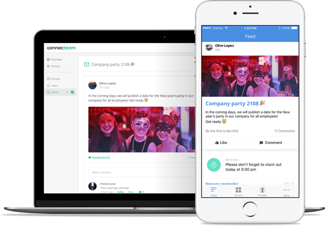 employee engagement mockup