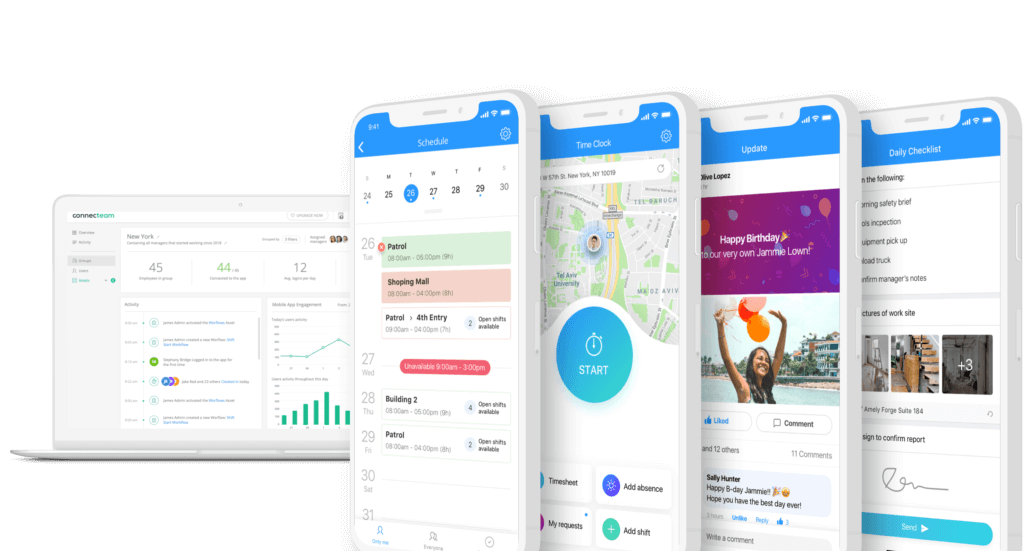 Connecteam's all-in-one employee management software solution
