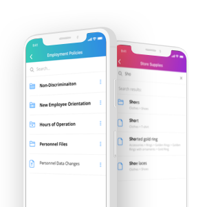 training mobile app knowledge base