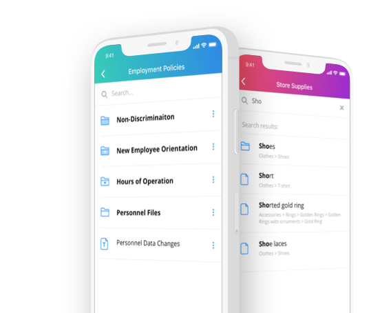 training mobile app knowledge base