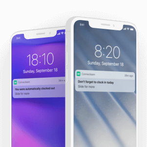 employee time clock app reminders notifications