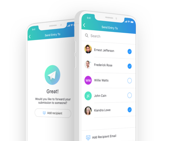 share checklist automatically on app