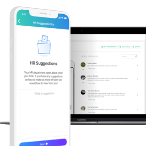 employee communication app suggestion box screenshot