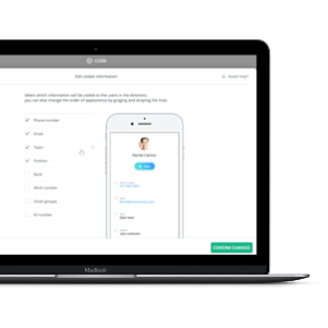 employee directory app advanced settings