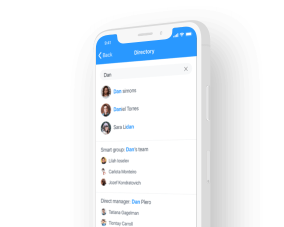 employee directory app search and find