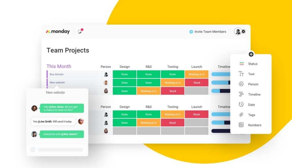 Monday employee survey tools