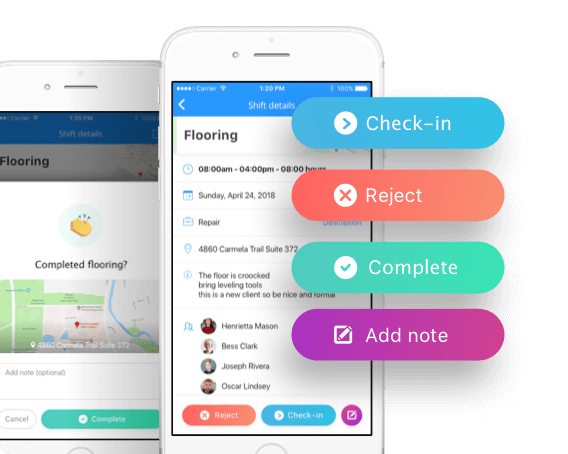 shift schedule app features