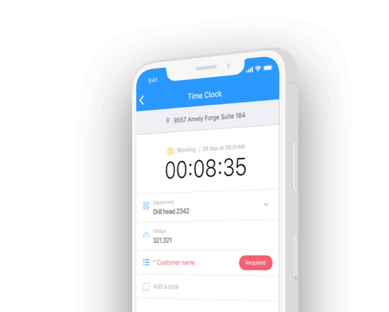 employee timesheet app rich information