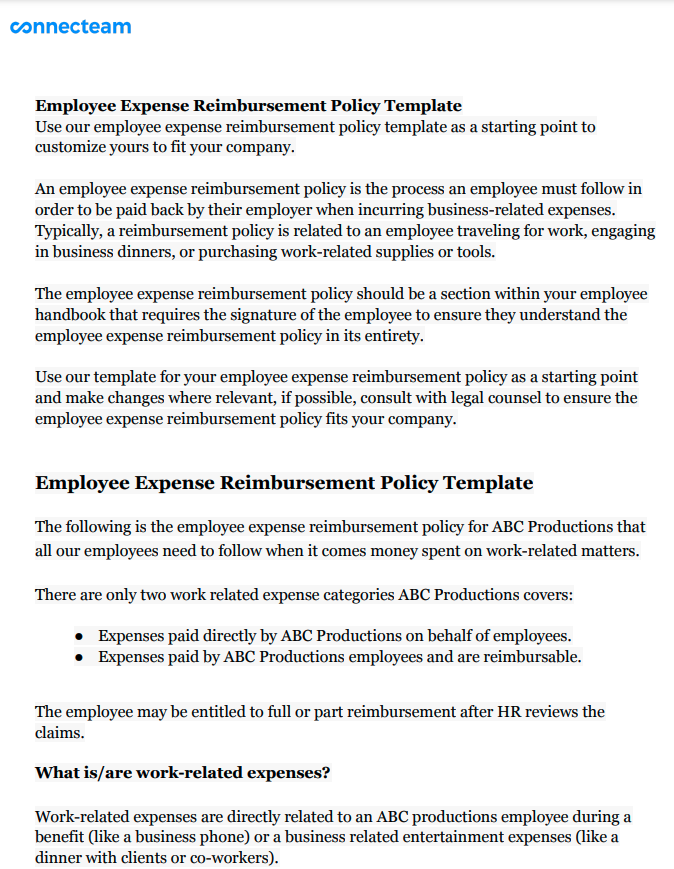 Stipend Policy Template