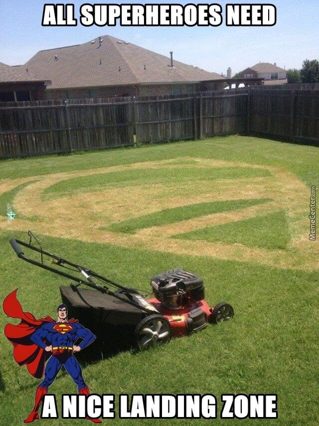 Meme on lawn care business