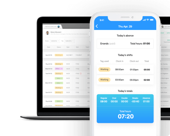 multiple employees timesheets and payrolls app