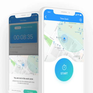 time clock geo fence app