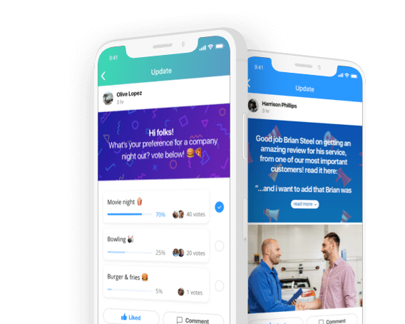 employee communication app updates