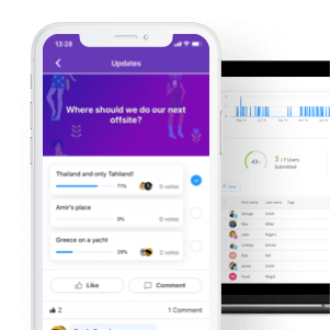 employee communication software polls feature