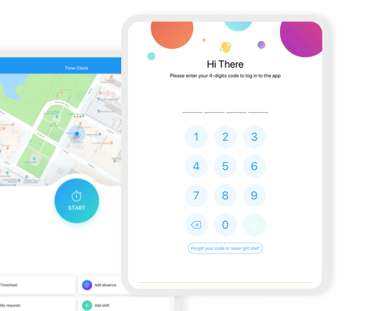 time clock kiosk station app