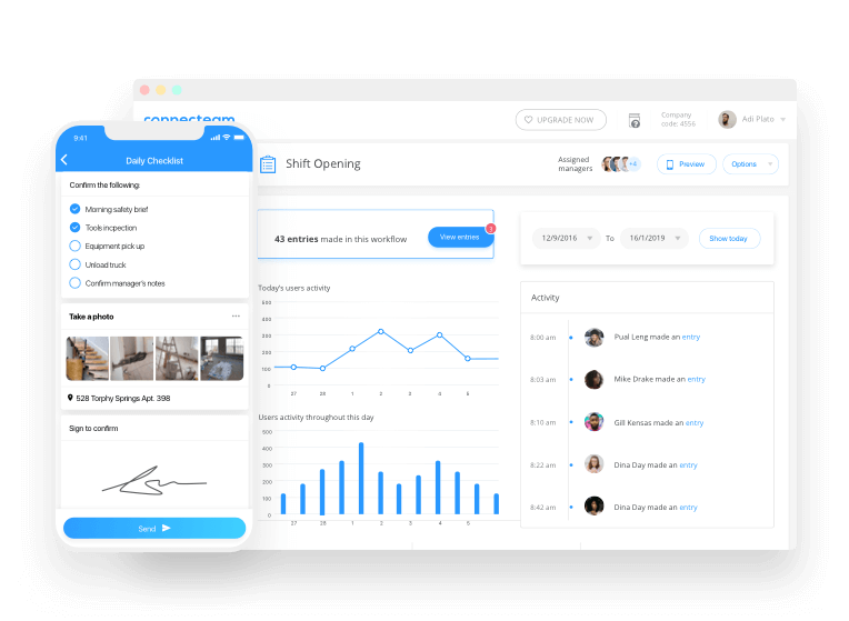 employee app checklists app