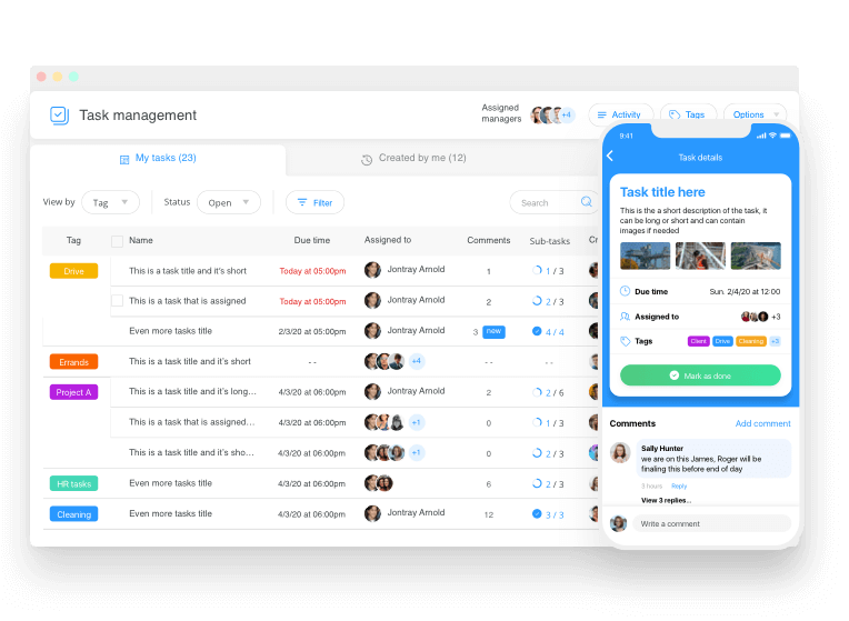 task management app employee