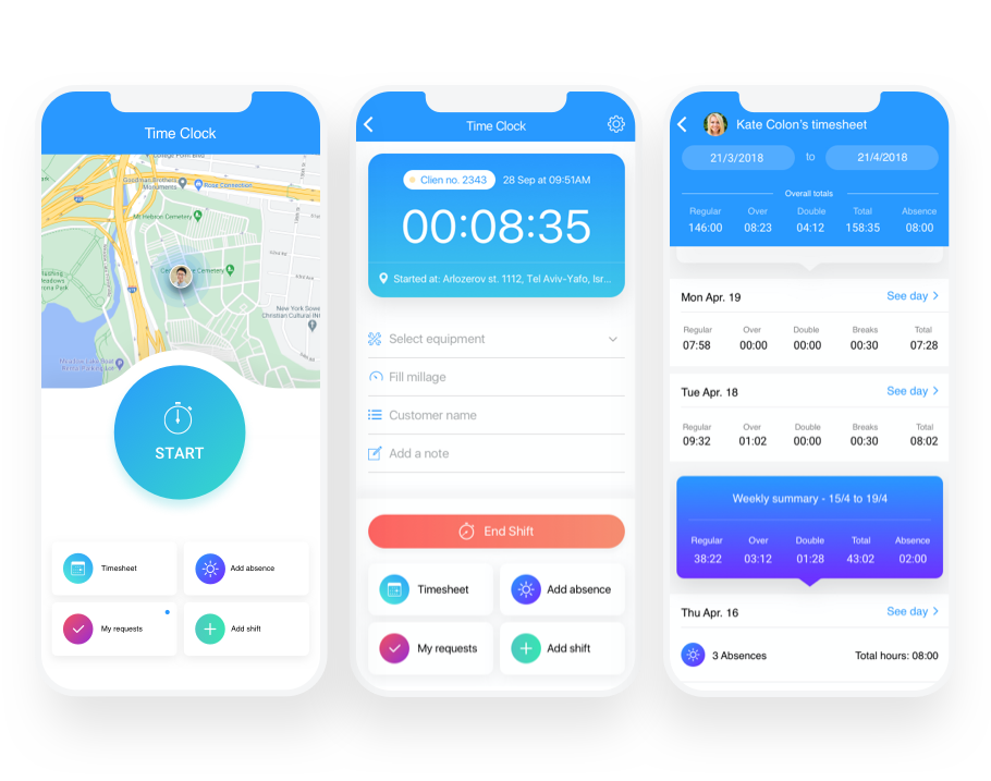 simply works time clock app