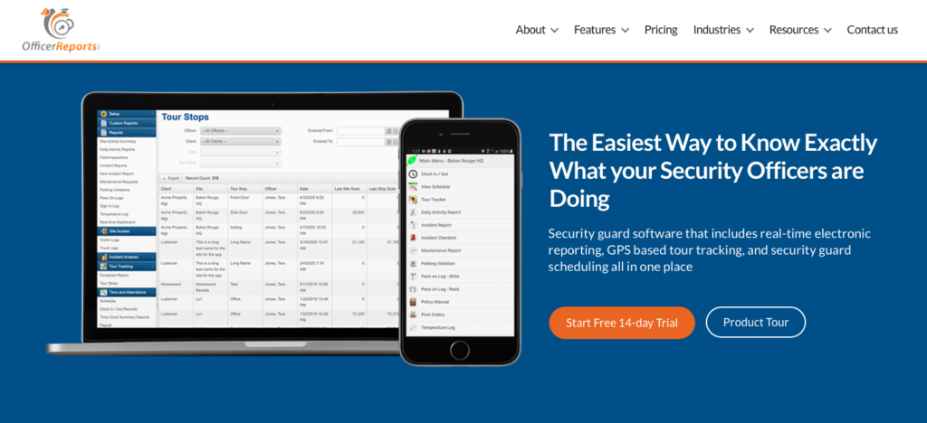 OfficerApps shows you where your guards are with GPS-based tour tracking.