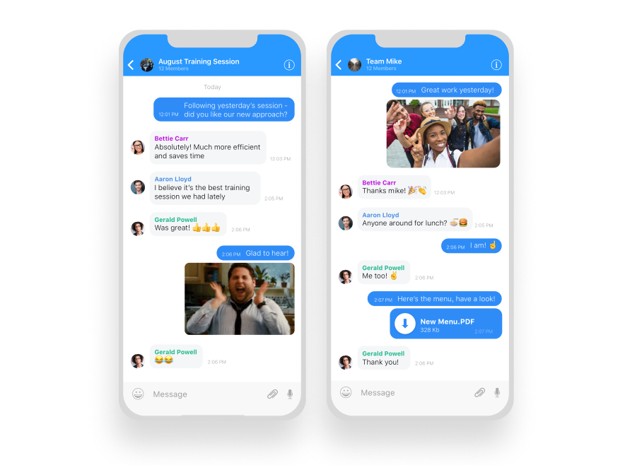 employee engagement app chat