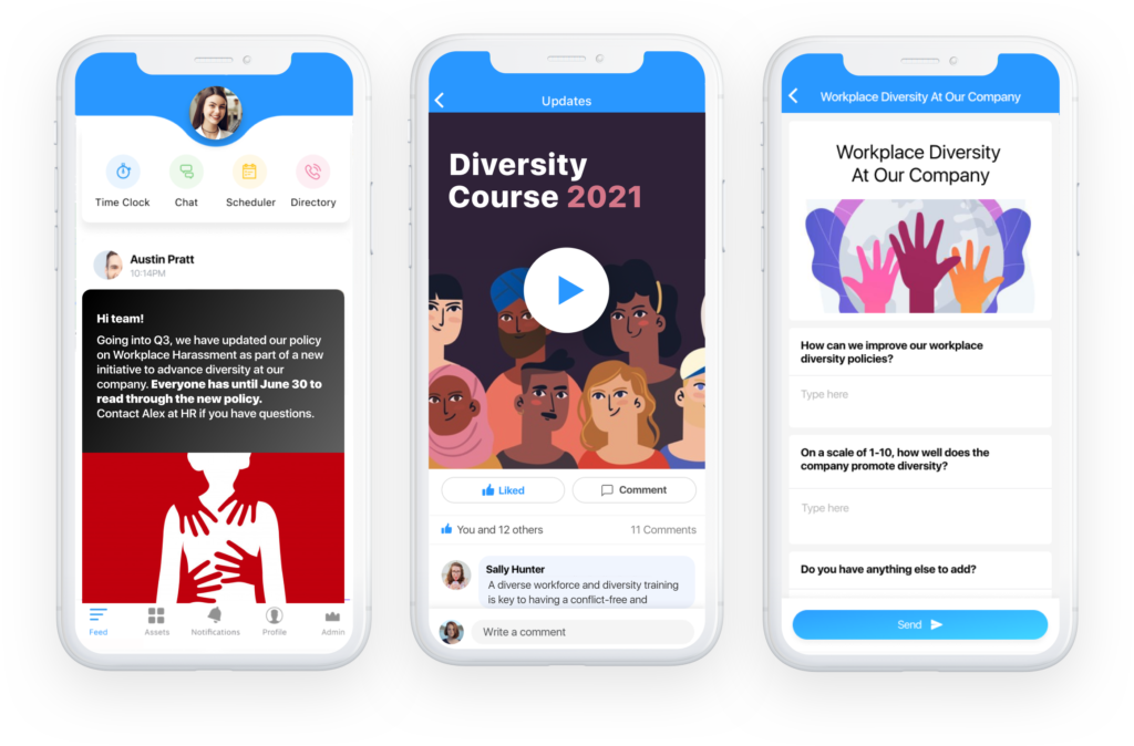 Connecteam app for employee diversity training