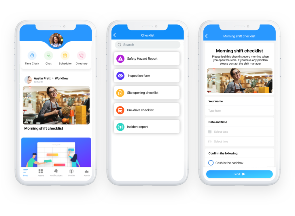 digital checklists & forms for retail employees