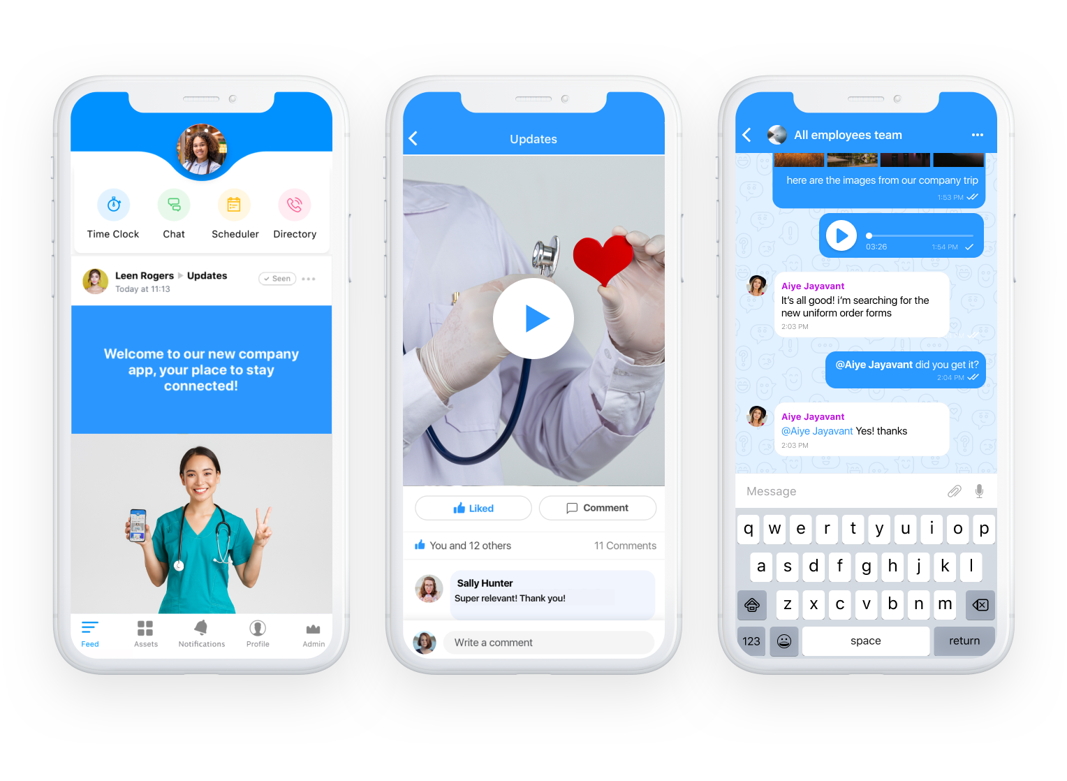 healthcare professionals communication app
