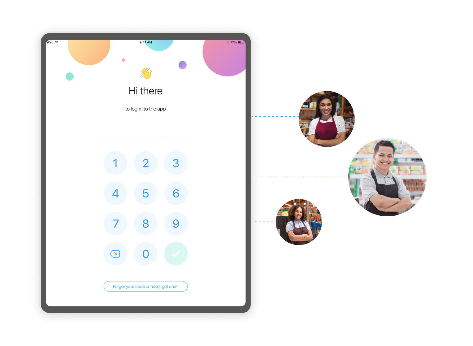 kiosk station employee app