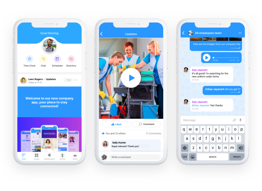 Staffing agency communication app
