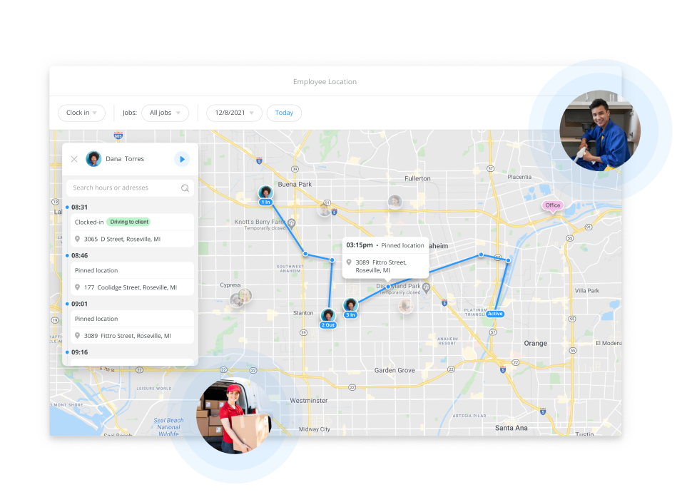 Delivery location tracker app