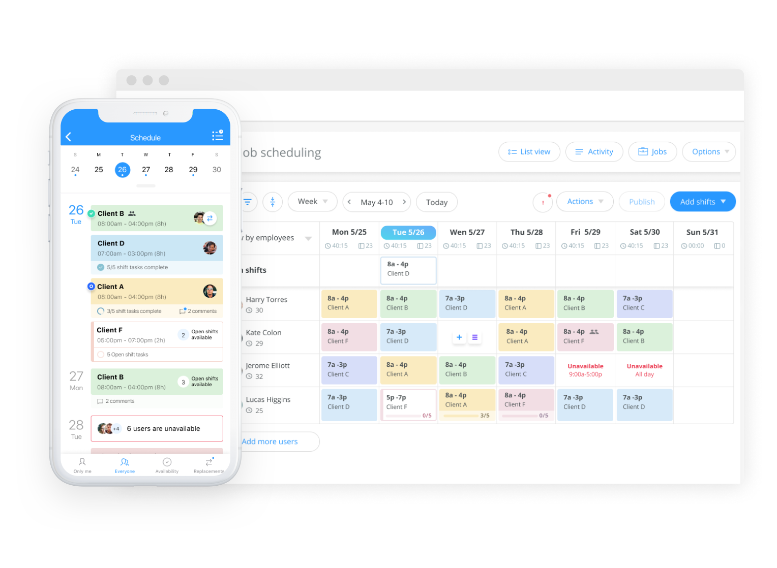Transportation dispatching and scheduling app