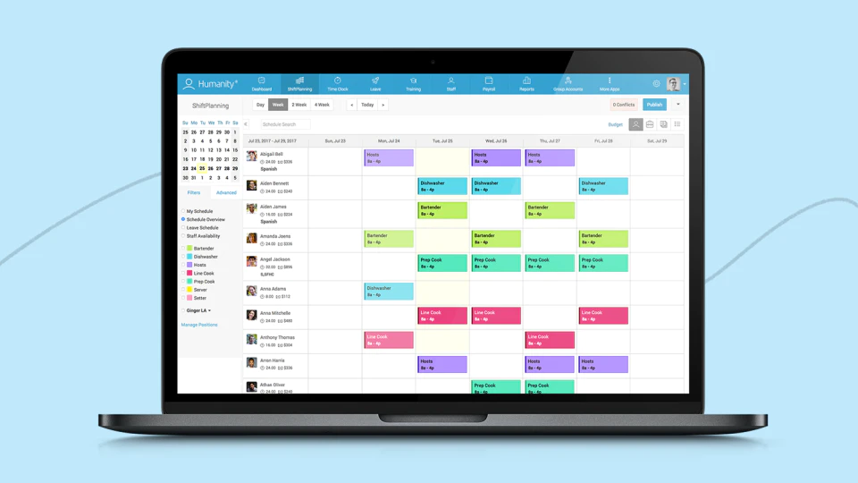 Humanity Work Scheduling App's preview