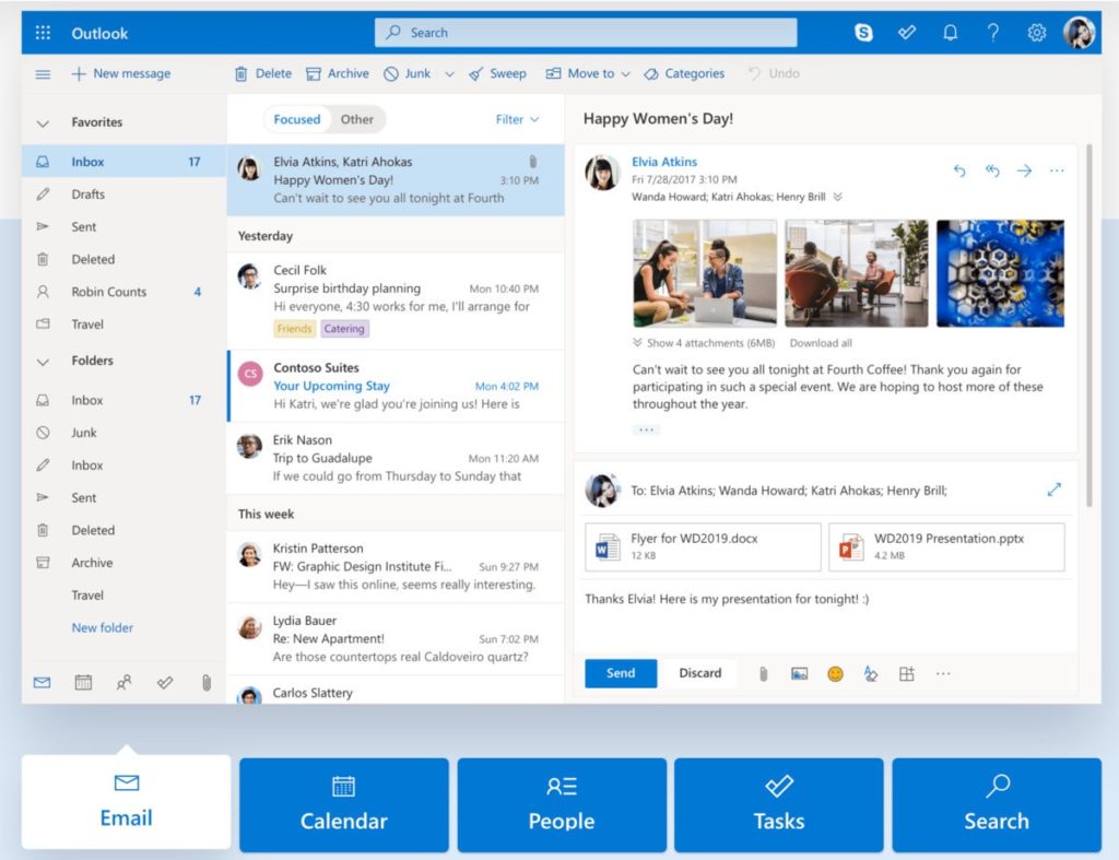 Outlook User Interface