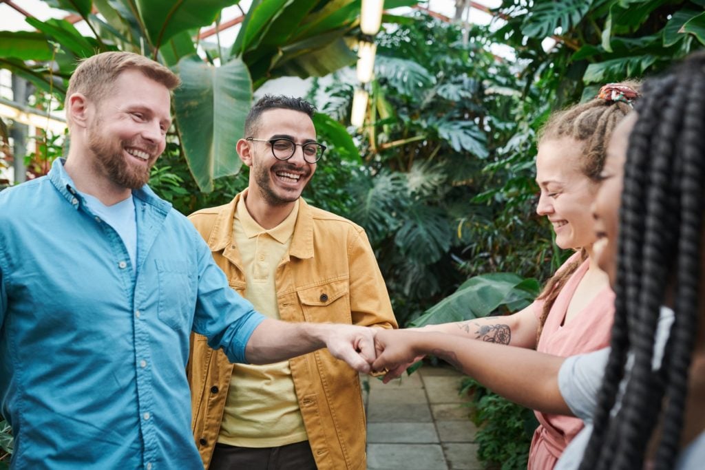 employees fist-bumping regardless of who is ﻿﻿exempt vs non exempt employee