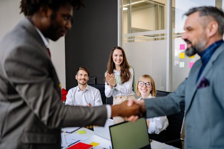 Manager Meeting With Employees