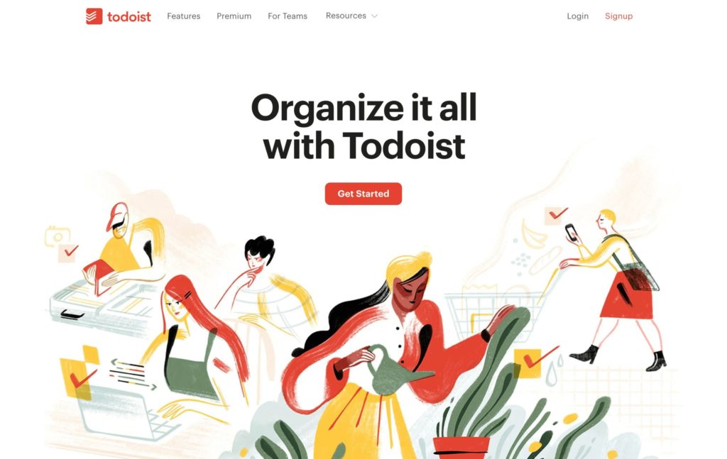 Todoist Home Page