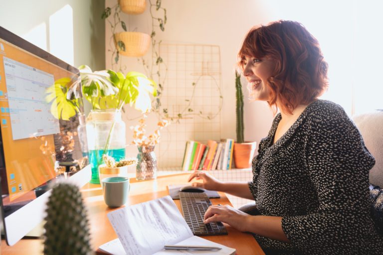 Lone worker working from home