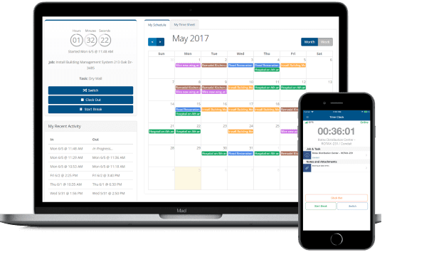 ClockShark Construction Time Tracking app