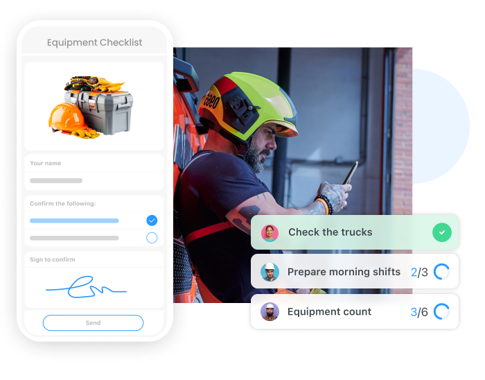 Connecteam's digital forms and checklists