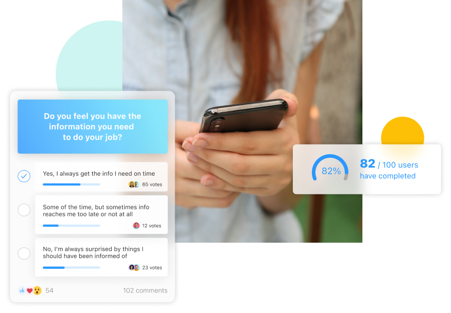 Get your employees feedback by using Surveys App