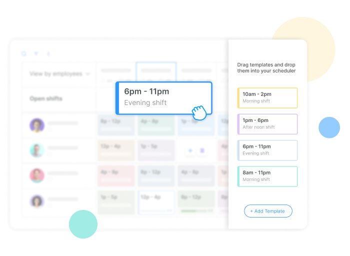 Employee Scheduling app saves time with pre-made templates