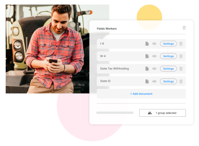 assign forms to groups of employees