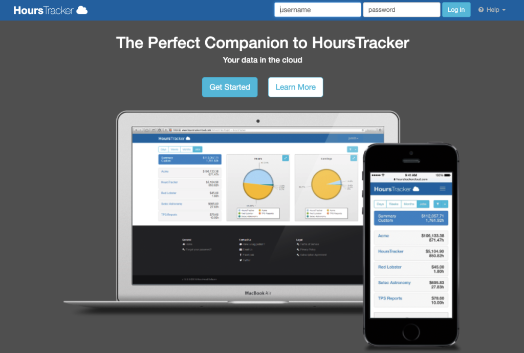 HoursTracker time tracking app