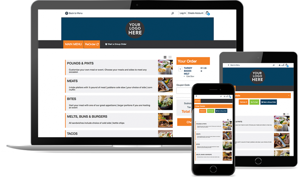 restaurant management software ordering app, website and tablet