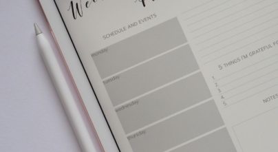 online agenda planner on a tablet